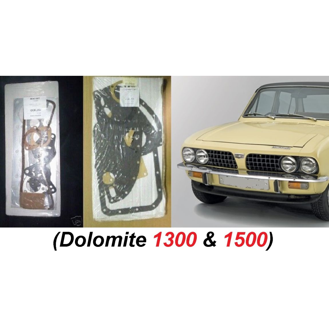HEAD & SUMP (COMPLETE ENGINE GASKET SET) (Triumph Dolomite) (1300 & 1500) (1976- 80) 